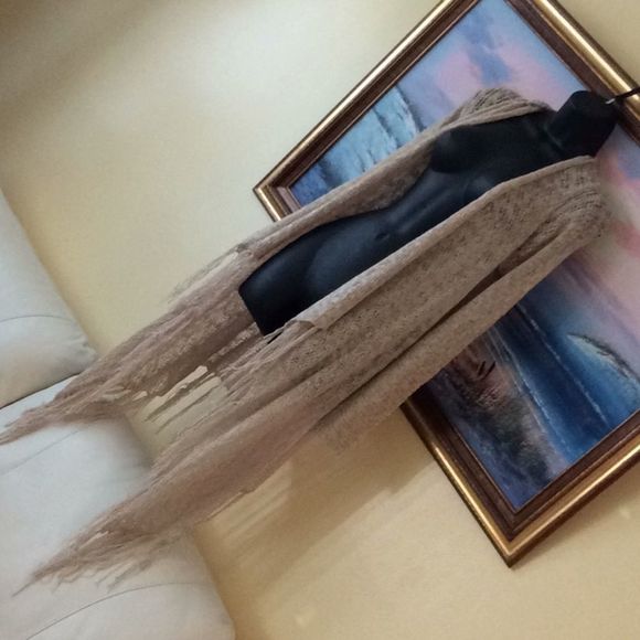 💞SAY WHAT 💞tassels drape open cardigan - Picture 4 of 12